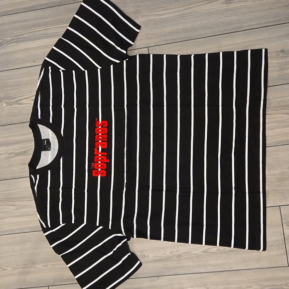 The Sopranos Embroidered Striped Tee - Picture 3 of 4